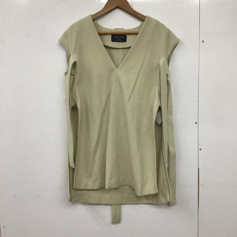ユナイテッドトウキョウ UNITED TOKYO ベスト ベスト 500557002 Vneck side belt vest 0 無地 薄緑 / ライトグリーン / レディース USED 古着 中古 10137411