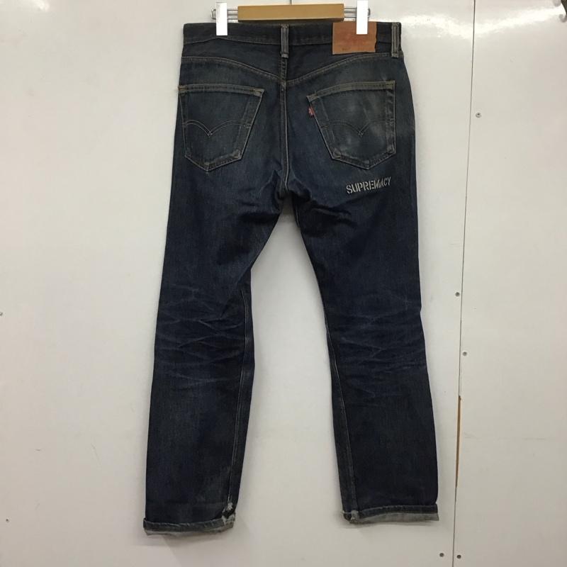 リーバイストラウスアンドコー Levi Strauss & co. パンツ デニム、ジーンズ デニムパンツ スリムパンツ カジュアルパンツ 33インチ ロゴ、文字 インディゴ / インディゴ / メンズ USED 古着 中古 10139782