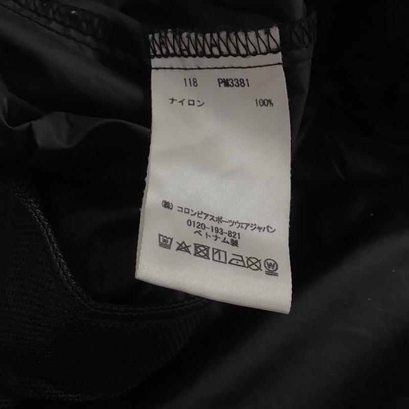コロンビア Columbia ジャケット、上着 ジャンパー、ブルゾン 118 pm3381 ジップアップジャケット ナイロンジャケット アウター S ロゴ、文字 黒 / ブラック / メンズ USED 古着 中古 10142946