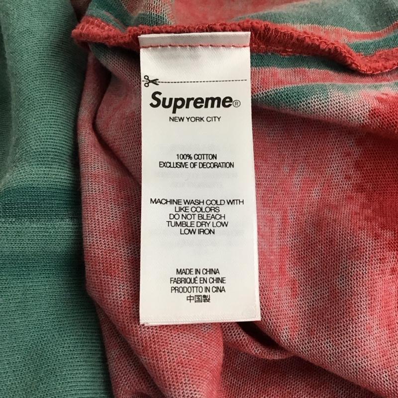 シュプリーム Supreme Tシャツ 半袖 DISCHARGE S/S TOP ディスチャージ L ロゴ、文字 X プリント 緑 / グリーン / メンズ USED 古着 中古 10134881