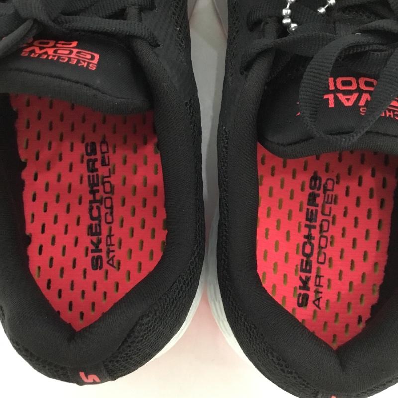 スケッチャーズ SKECHERS スニーカー スニーカー 15651 BKHP GO WALK COOL 23cm 箱有 23.0cm ロゴ、文字 黒 / ブラック / X 白 / ホワイト / X 桃 / ピンク / レディース USED 古着 中古 10128144
