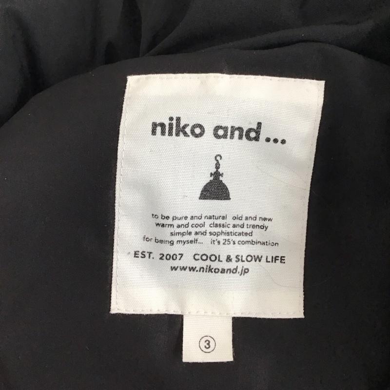 ニコアンド niko and... ジャケット、上着 ジャケット、ブレザー ジップアップジャケット アウター ダウンジャケット 3 無地 黒 / ブラック / レディース USED 古着 中古 10123813