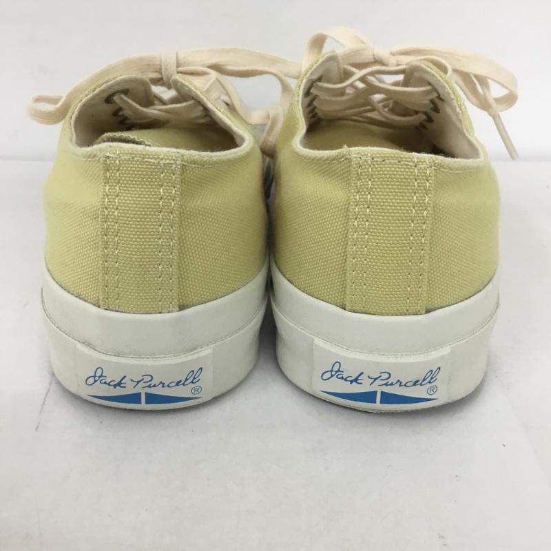 コンバース CONVERSE スニーカー スニーカー 1SC844 ジャックパーセル JACK PURCELL PET-CANVAS 23.5cm 23.5cm ロゴ、文字 黄 / イエロー / X 白 / ホワイト / レディース USED 古着 中古 10127009