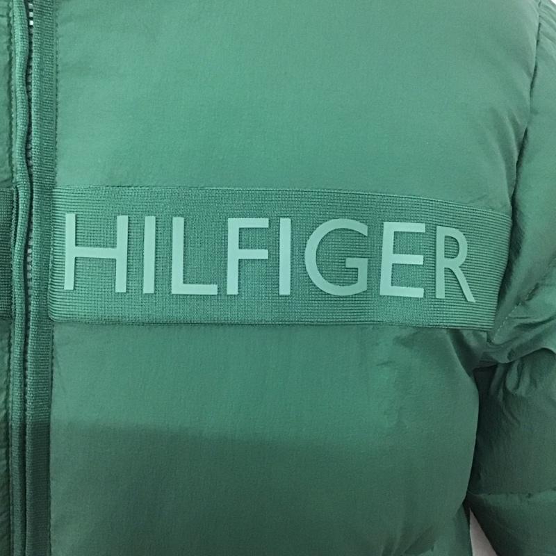 トミーヒルフィガー TOMMY HILFIGER ジャケット、上着 ダウンジャケット ジップアップジャケット パーカージャケット ダウンジャケット アウター M ロゴ、文字 緑 / グリーン /  メンズ USED 古着 中古 10125022