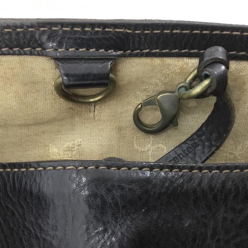 ゲンテン genten トートバッグ トートバッグ レザー ロゴ、文字 黒 / ブラック / レディース USED 古着 中古 10124633