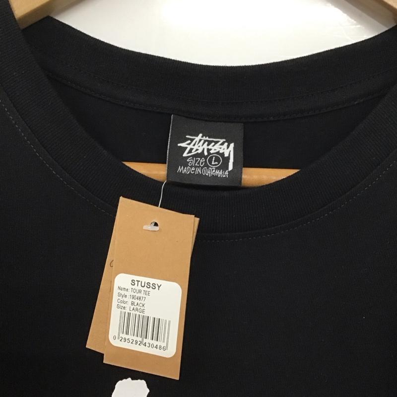 ステューシー STUSSY Tシャツ 半袖 半袖カットソー プリントTシャツ クルーネックカットソー L プリント 黒 / ブラック / メンズ USED 古着 中古 10138439