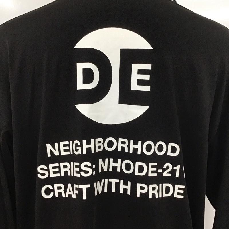 ネイバーフッド NEIGHBORHOOD カットソー 長袖 長袖カットソー クルーネックカットソー ロングスリーブカットソー プリントTシャツ XL ロゴ、文字 黒 / ブラック /  メンズ USED 古着 中古 10112710
