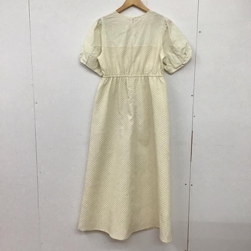 レイビームス Ray BEAMS ワンピース ロングスカート ワンピース 半袖ワンピース フレアワンピース 1 無地 白 / ホワイト / レディース USED 古着 中古 10134125