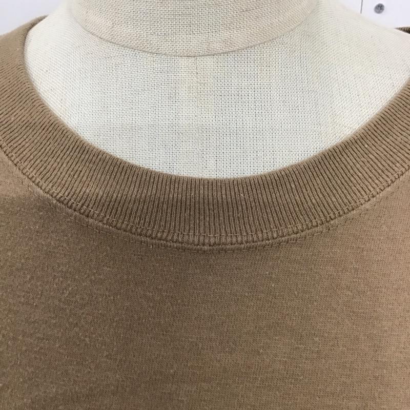 ミルクフェド MILKFED. Tシャツ 半袖 半袖カットソー プリントTシャツ クルーネックカットソー S ロゴ、文字 茶 / ブラウン / レディース USED 古着 中古 10122503