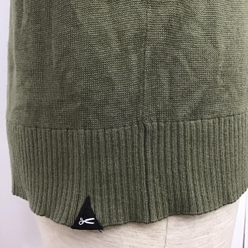 デンハム DENHAM ニット、セーター 長袖 長袖ニットカットソー クルーネックカットソー セーター リブニットカットソー 3 無地 黒 / ブラック / X 灰 / グレー / X カーキ / カーキ / メンズ USED 古着 中古 10107108