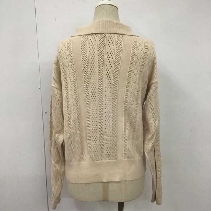 マジェスティックレゴン MAJESTIC LEGON カーディガン 長袖 M 無地 ベージュ / ベージュ / レディース USED 古着 中古 10105765