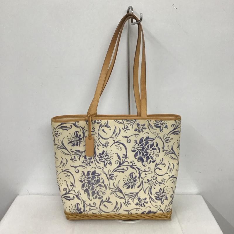 ローレンラルフローレン LAUREN RALPH LAUREN トートバッグ トートバッグ 花柄 茶 / ブラウン / X アイボリー / アイボリー / X 紺 / ネイビー / レディース USED 古着 中古 10125571