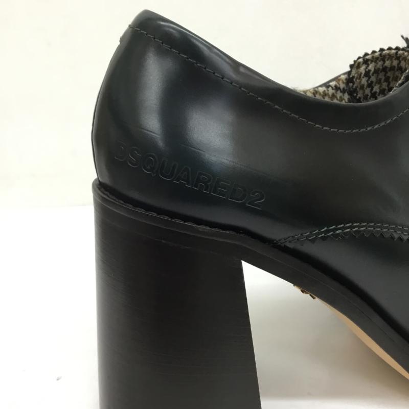 ディースクエアード2 DSQUARED2 ブーツ ショートブーツ 26.0cm ロゴ、文字 緑 / グリーン / レディース USED 古着 中古 10122727