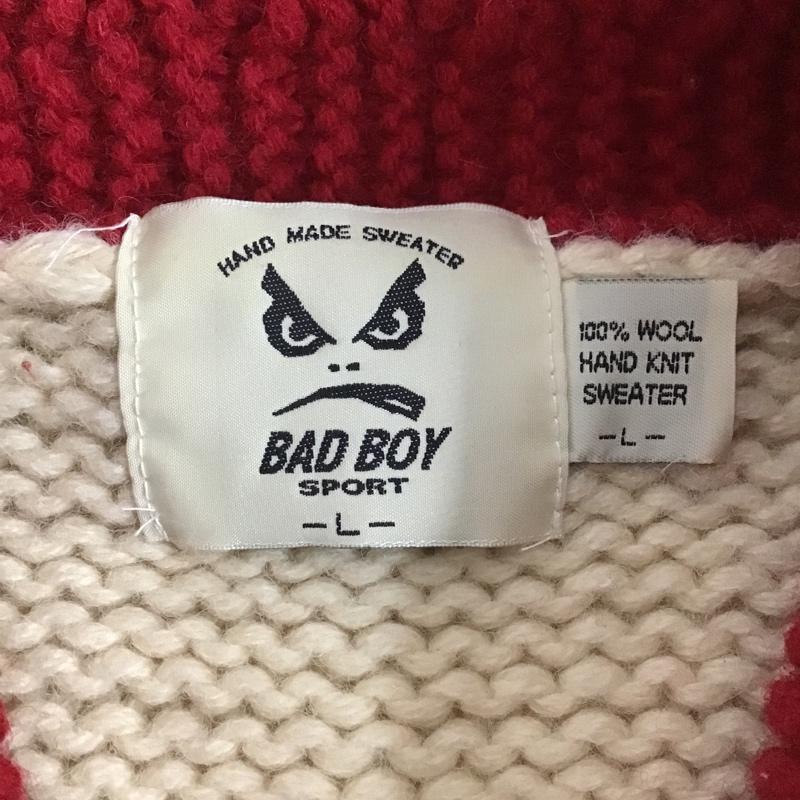 古着 USED ジャケット、上着 ジャンパー、ブルゾン カウチン ニット BAD BOY L 無地 マルチカラー / マルチカラー / メンズ USED 古着 中古 10105738