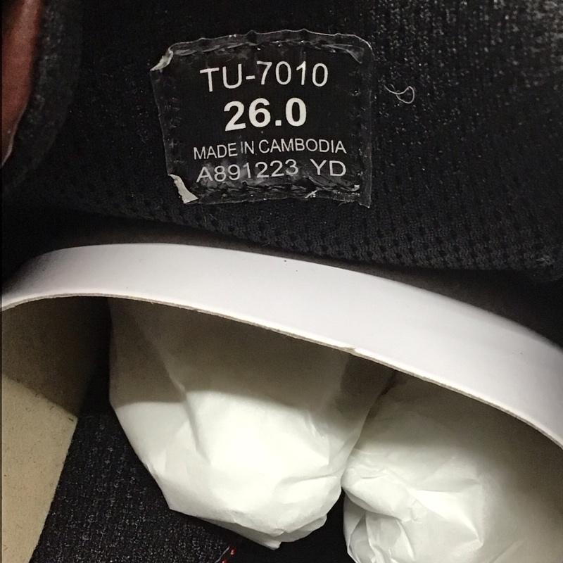 アシックス ASICS 革靴 革靴 TU-7010 texcy luxe ストレートチップ 箱有 26cm 26.0cm 無地 茶 / ブラウン / メンズ USED 古着 中古 10111750