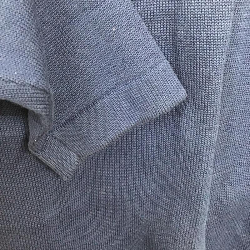 ラコステ LACOSTE カットソー 長袖 長袖カットソー カラーシャツ ポロシャツ 40 ロゴ、文字 紺 / ネイビー / メンズ USED 古着 中古 10136611
