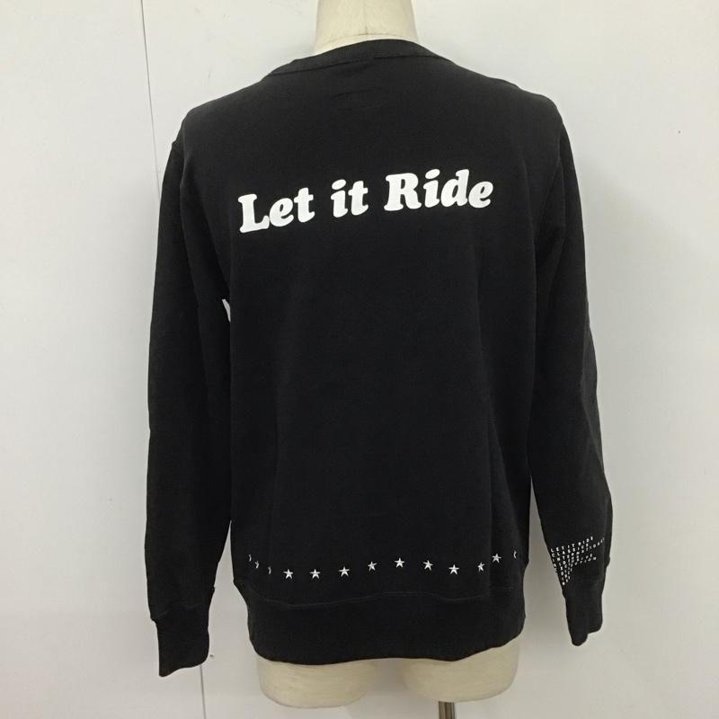 チャンピオン Champion トレーナー 長袖 C8-P020 スウェット L ロゴ、文字 黒 / ブラック / メンズ USED 古着 中古 10107824