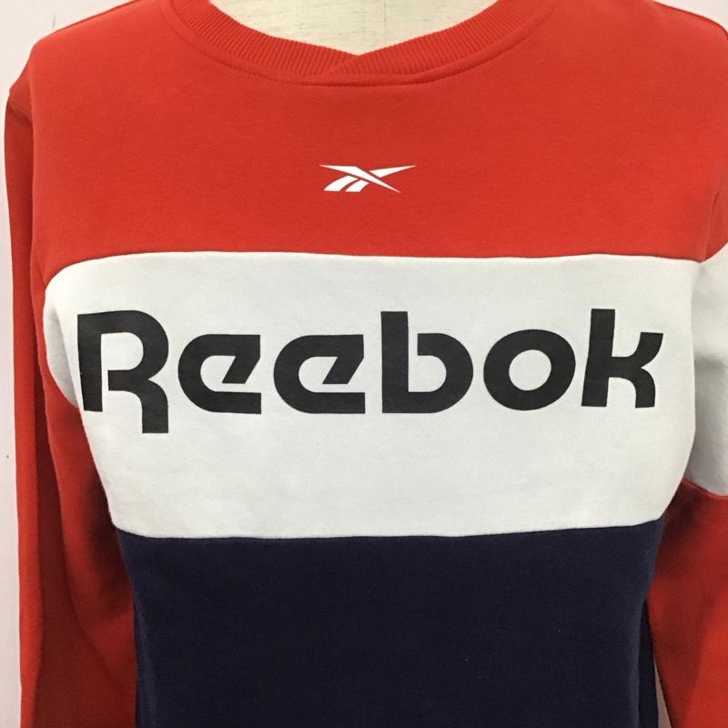 リーボック Reebok トレーナー 長袖 M ロゴ、文字 マルチカラー / マルチカラー / メンズ USED 古着 中古 10108158