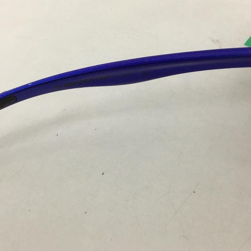 古着 USED めがね・サングラス サングラス DU-010 スポーツサングラス ミラーレンズ 箱有 DUNLOP ロゴ、文字 青 / ブルー / メンズ USED 古着 中古 10126896