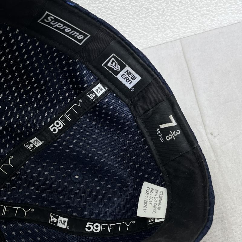 シュプリーム Supreme 帽子 キャップ 18SS Mesh Box Logo メッシュ ボックスロゴ New Era ニューエラ 6パネル キャップ - 紺 / ネイビー / navy メンズ USED 古着 中古 50098490