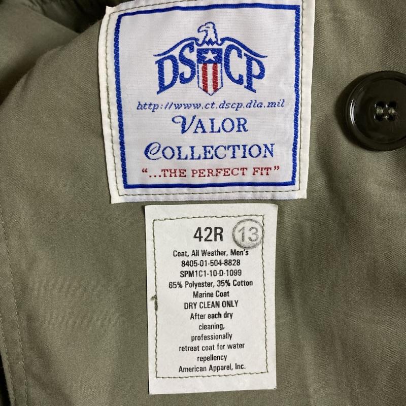 USフルギ US古着 コート トレンチコート DSCP VALOR COLLECTION トレンチコート 8405-01-504-8828 42 無地 カーキ / カーキ / khaki メンズ USED 古着 中古 50110674