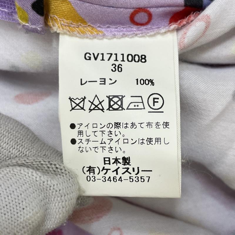 ジーヴィジーヴィ G.V.G.V. セットアップ セットアップ GV1711009 リブレース 花柄 ノースリーブ 36 紫 / パープル / purple レディース USED 古着 中古 50112106