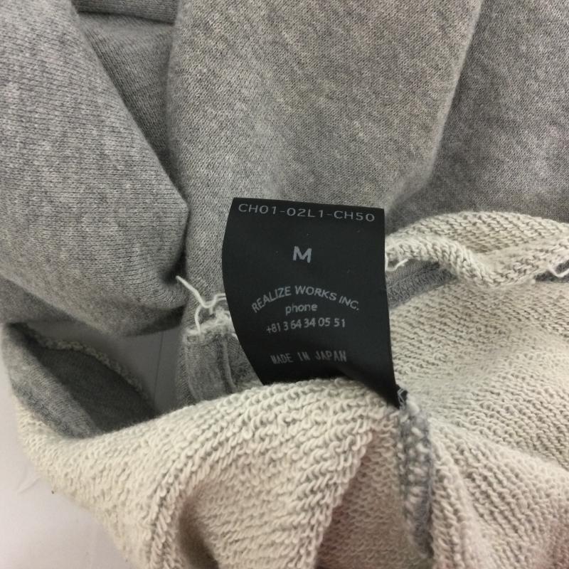 コードナンバーエイト CHORD NUMBER EIGHT トレーナー 七分袖 CH01-02L1-VH50 3/4 SLEEVE CRASH SWEAT ダメージ加工 裾・袖カットオフ M 無地 灰 / グレー / gray メンズ USED 古着 中古 50112396