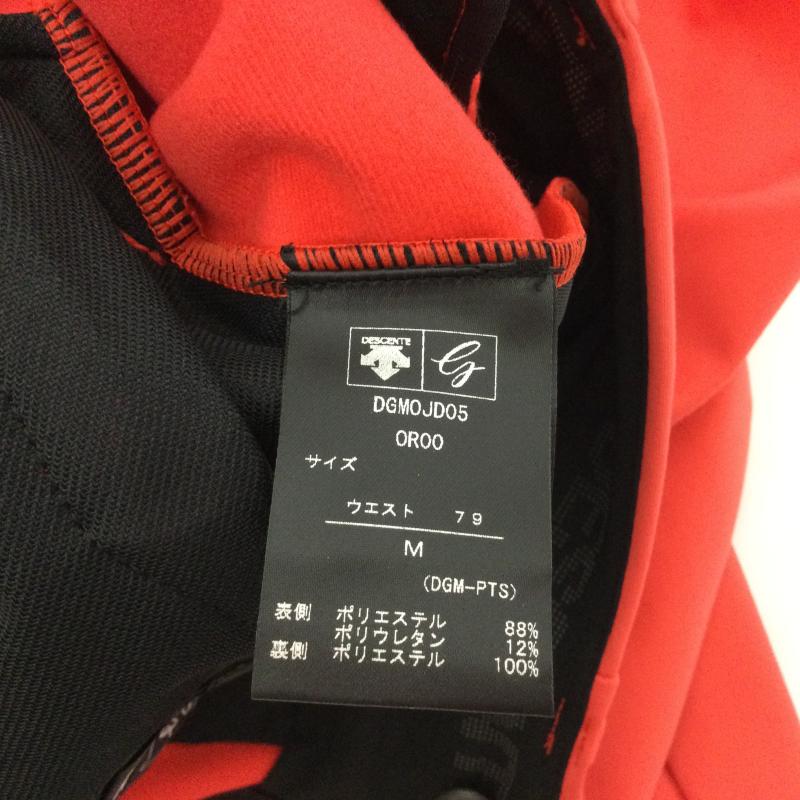 デサント DESCENTE ボトムス ボトムス DGM0JD05 BASIC SERIES PT-ZERO 立体的裁断 機能性 防滑性 ドライタッチ ゴルフパンツ タグ付 M 無地 X ワンポイント 橙 / オレンジ / orange メンズ USED 古着 中古 50117296