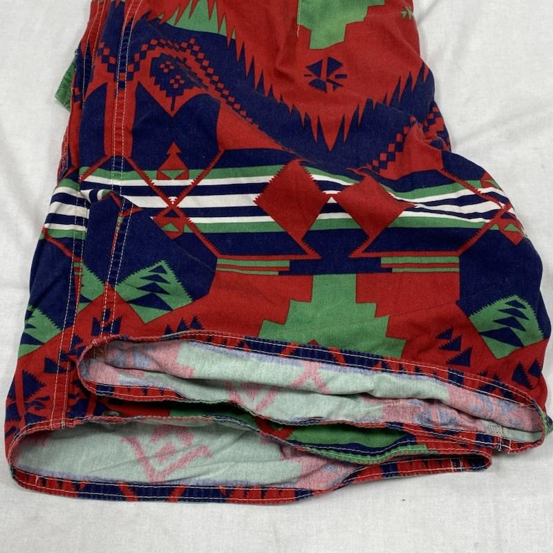 ポロバイラルフローレン Polo by RALPH LAUREN パンツ ショートパンツ オールド ハーフパンツ ネイティブ ジッパーフライ 38 総柄 X ネイティブ柄 マルチカラー / マルチカラー / multicolor メンズ USED 古着 中古 50120564