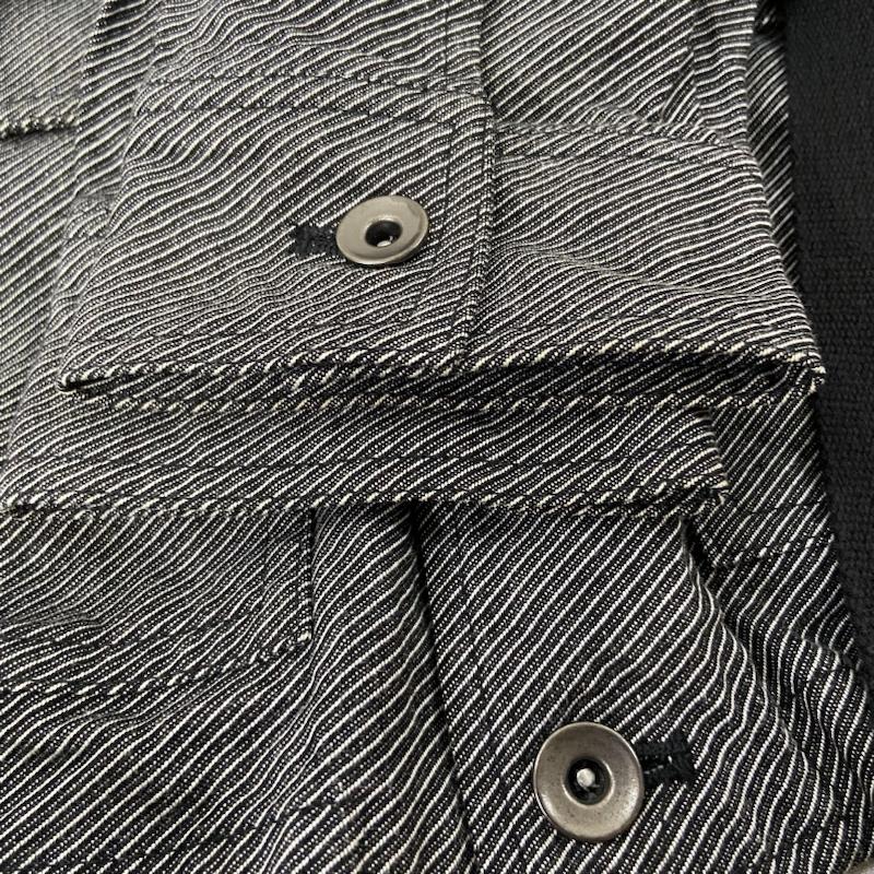 シャリーフ SHAREEF ジャケット、上着 ジャンパー、ブルゾン SHAREEF シャリーフ 2019AW SHORT SHIRTS BLOUON ジャケット 1 グレー 19713038 1 ストライプ 灰 / グレー / gray メンズ USED 古着 中古 50121770