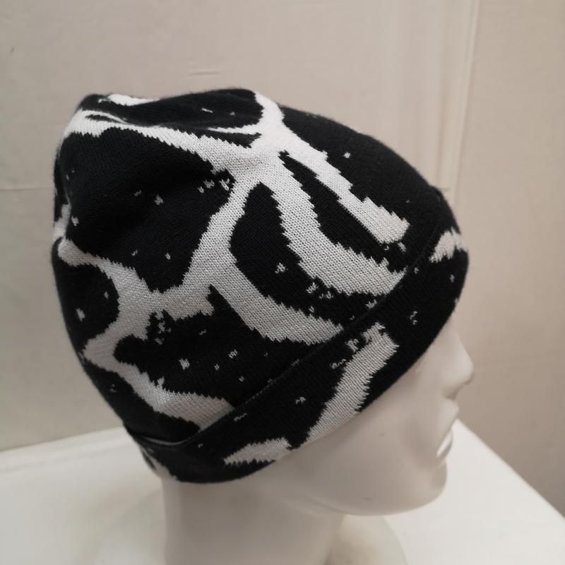 アークテリクス ARC TERYX 帽子 ニット帽 Lightweight Grotto Toque ニット キャップ - 白 / ホワイト / white X 黒 / ブラック / black メンズ USED 古着 中古 50122034