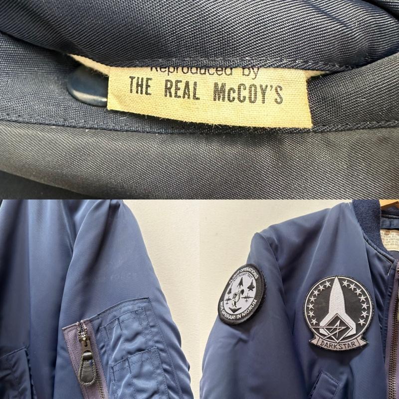 ザリアルマッコイズ THE REAL McCOY S ジャケット、上着 フライトジャケット B-15C USAF ワッペン フライト ジャケット 8415-633-9638 34 紺 / ネイビー / navy メンズ USED 古着 中古 50122244