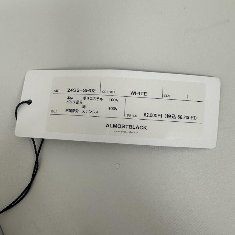 オールモストブラック ALMOSTBLACK シャツ、ブラウス 長袖 24SS-SH02 ウーブンミリタリーロングシャツ 1 白 / ホワイト / white メンズ USED 古着 中古 50122726