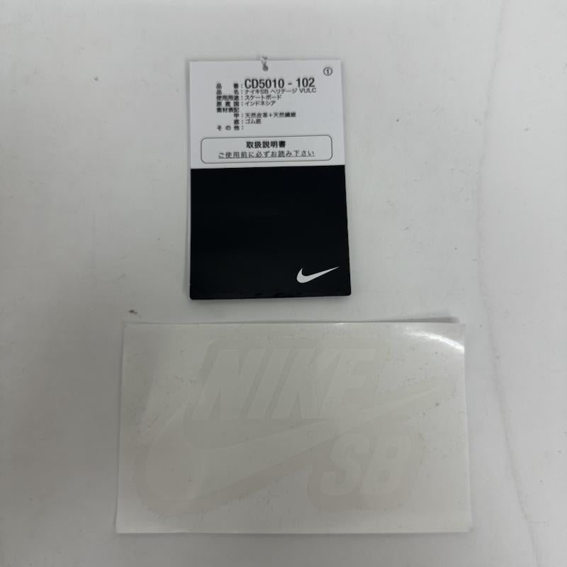 ナイキ NIKE スニーカー スニーカー CD5010-102 SB Heritage Vulc ヘリテージ バルク スケートボードシューズ 25.0cm 白 / ホワイト / white X 紺 / ネイビー / navy メンズ USED 古着 中古 50122743