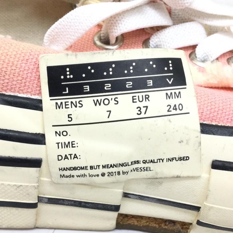 ヨウジヤマモト Yohji Yamamoto スニーカー スニーカー XVESSEL ヴェセル 再構築スニーカー J3223V 24.0cm 桃 / ピンク / pink レディース USED 古着 中古 50123082