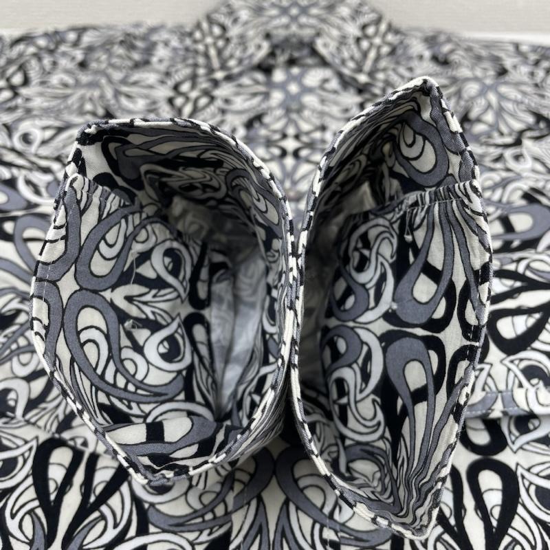 リバティー LIBERTY シャツ、ブラウス 長袖 10 CORSO COMO 総柄 コットン シャツ 長袖 プリント イタリア製 15 1/2 - プリント X 総柄 白 / ホワイト / white X 青 / ブルー / blue レディース USED 古着 中古 50123655