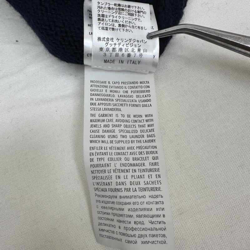 グッチ GUCCI ニット、セーター 長袖 カシミヤ クルーネック セーター 355849 X4192 XS 紺 / ネイビー / navy レディース USED 古着 中古 50123715