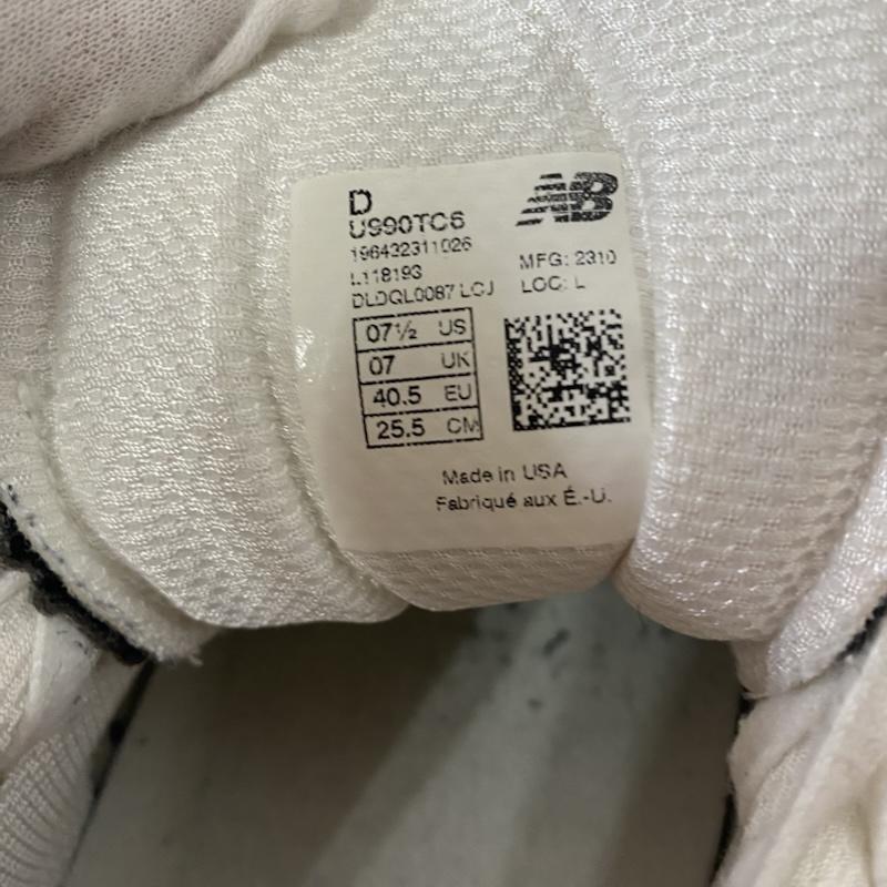 ニューバランス New Balance スニーカー スニーカー U990TC6 23SS-I USA製 スニーカー グレー×ネイビー US7.5/25.5cm US:7.5 ロゴ、文字 白 / ホワイト / white X 灰 / グレー / gray X 紺 / ネイビー / navy メンズ USED 古着 中古 50124328