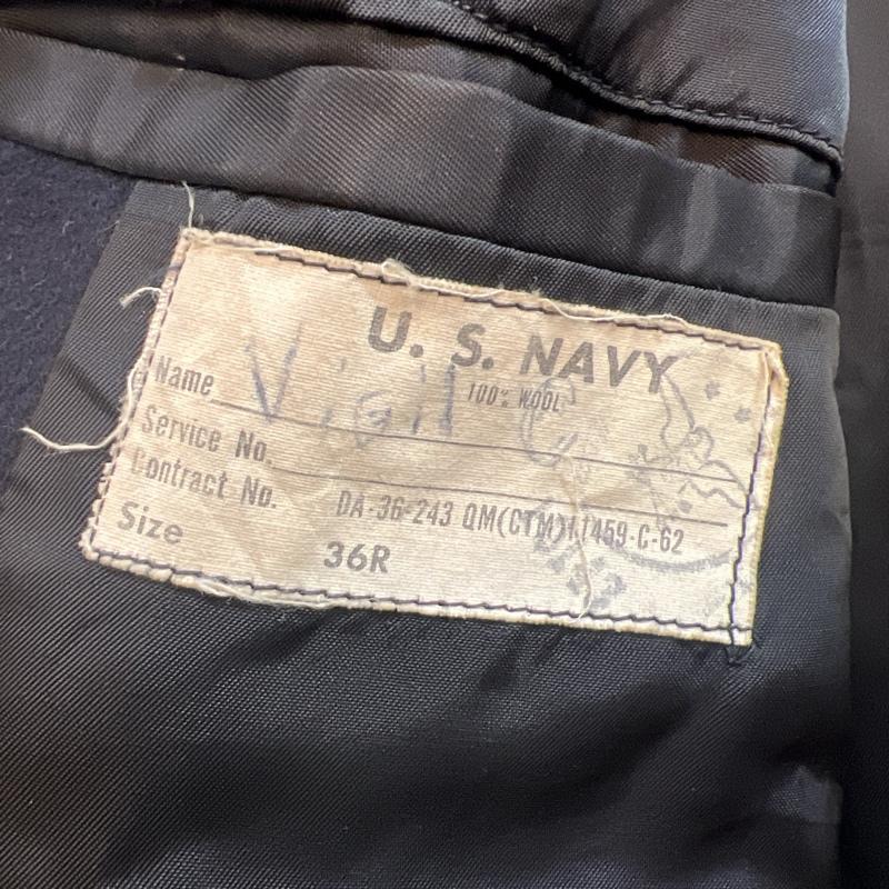 ヴィンテージ VINTAGE コート ピーコート 60s US NAVY Pea Coat ステンシル 36R 36 紺 / ネイビー / navy メンズ USED 古着 中古 50125697