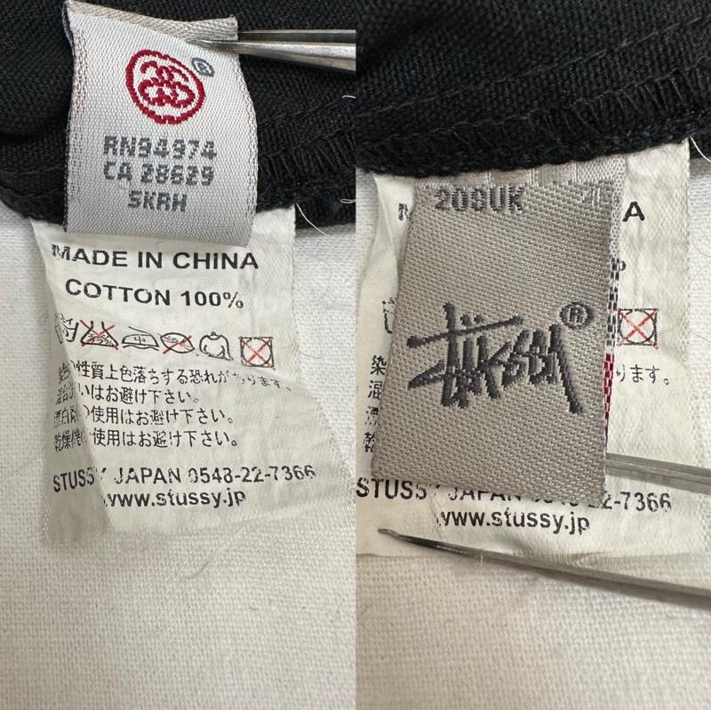 ステューシー STUSSY シャツ、ブラウス 長袖 クラウン ロゴ ライン シャツ S 黒 / ブラック / black メンズ USED 古着 中古 50125946