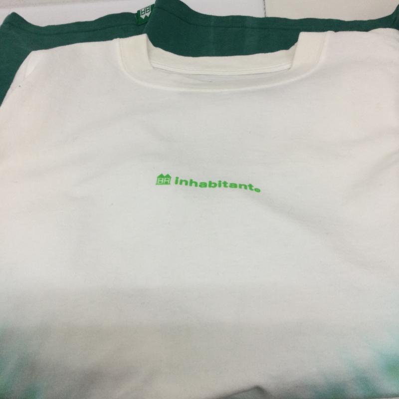 インハビタント INHABITANT Tシャツ 半袖 inhabitant インハビタント ISM23LS12 Farmers Tie Dye T-Shirts M グラデーション 白 / ホワイト / white X 緑 / グリーン / green メンズ USED 古着 中古 50126449