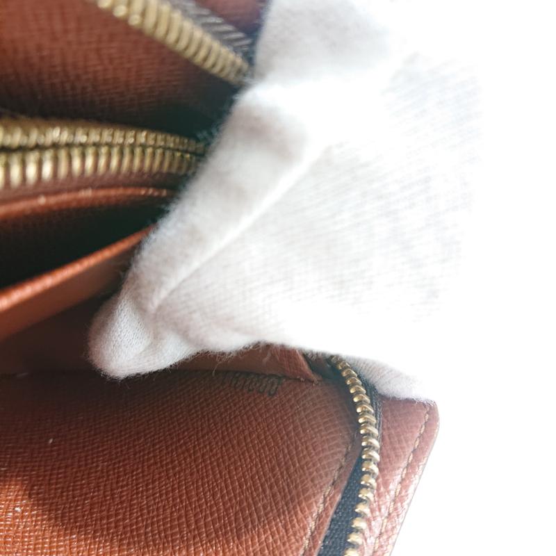 ルイヴィトン LOUIS VUITTON 財布 長財布 LOUIS VUITTON ルイヴィトン モノグラム 長財布 ラウンドファスナー Porte Monnaie Zip ポルトモネジップ IH1000 ロゴ、文字 X 総柄 茶 / ブラウン / brown レディース USED 古着 中古 50126598