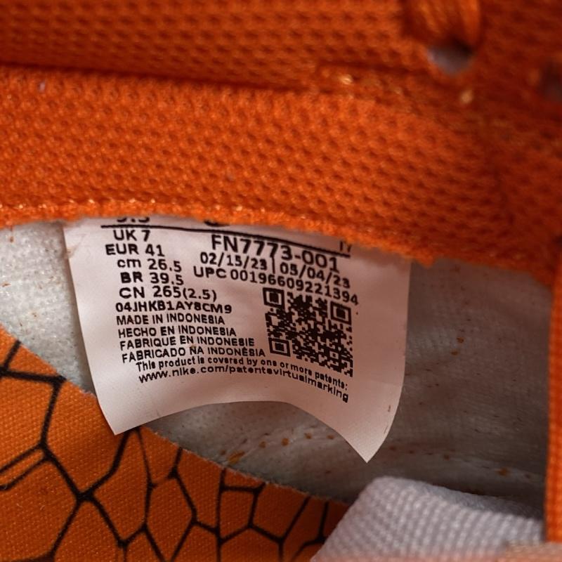 ナイキ NIKE スニーカー スニーカー WMNS 2023ss DUNK LOW ダンク ロー Total Orange FN7773-001 26.5cm ロゴ、文字 橙 / オレンジ / orange X 白 / ホワイト / white メンズ USED 古着 中古 50126602