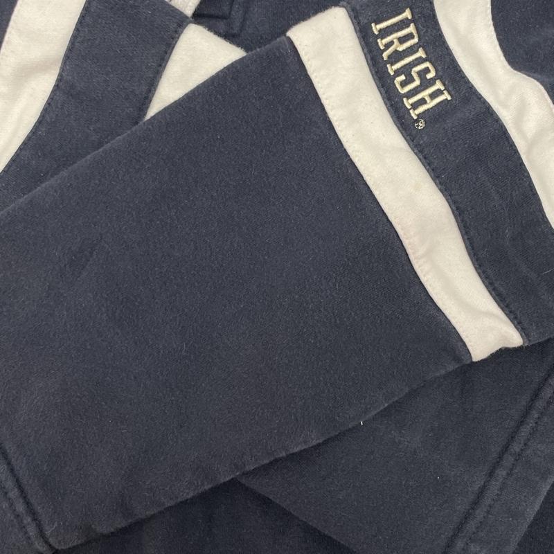チャンピオン Champion パーカー 長袖 CS1942190 Notre Dame Fighting ノートル ダム ファイティング レプラコーン XXL 紺 / ネイビー / navy X 白 / ホワイト / white メンズ USED 古着 中古 50126736