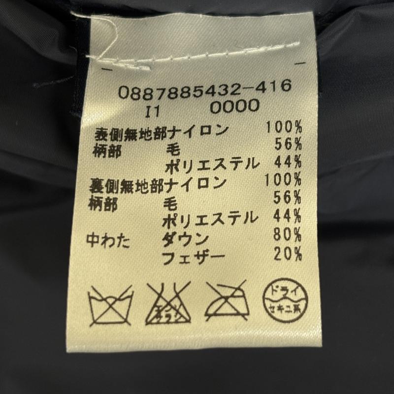 トミーヒルフィガー TOMMY HILFIGER ジャケット、上着 ダウンジャケット 0887885432-416 リバーシブル 無地 ナイロン チェック ウール フード ダウン L 紺 / ネイビー / navy X 緑 / グリーン / green メンズ USED 古着 中古 50127289
