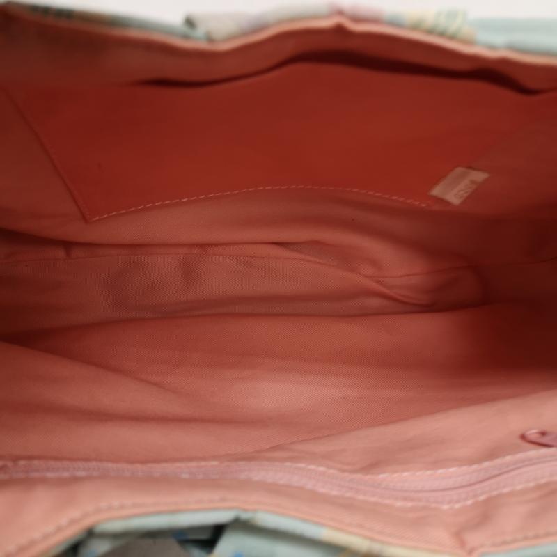 古着 USED ハンドバッグ ハンドバッグ 夢がたり 着物 リメイク バッグ バンブーハンドル 帯バッグ - 青 / ブルー / blue レディース USED 古着 中古 50128914