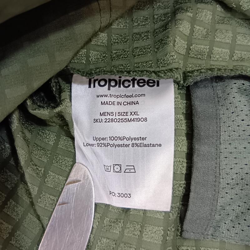 USED古着 USED/古着 ジャケット、上着 ジャンパー、ブルゾン Tropicfeel トロピックフィール NS40 Layer ハーフジップジャケット 耐候性 防風性 温度調節機能 セルフパッカブル XXL 無地 X ロゴ、文字 カーキ / カーキ / khaki メンズ USED 古着 中古 50128999