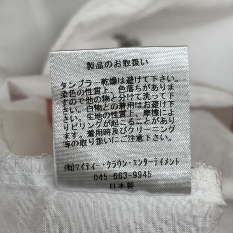 ナイン NINE シャツ、ブラウス 半袖 NRAW17-005 リップ チェリー ロゴ 総柄 オープンカラー 半袖 シャツ 白 赤 ホワイト レッド M 白 / ホワイト / white X 赤 / レッド / red メンズ USED 古着 中古 50129131