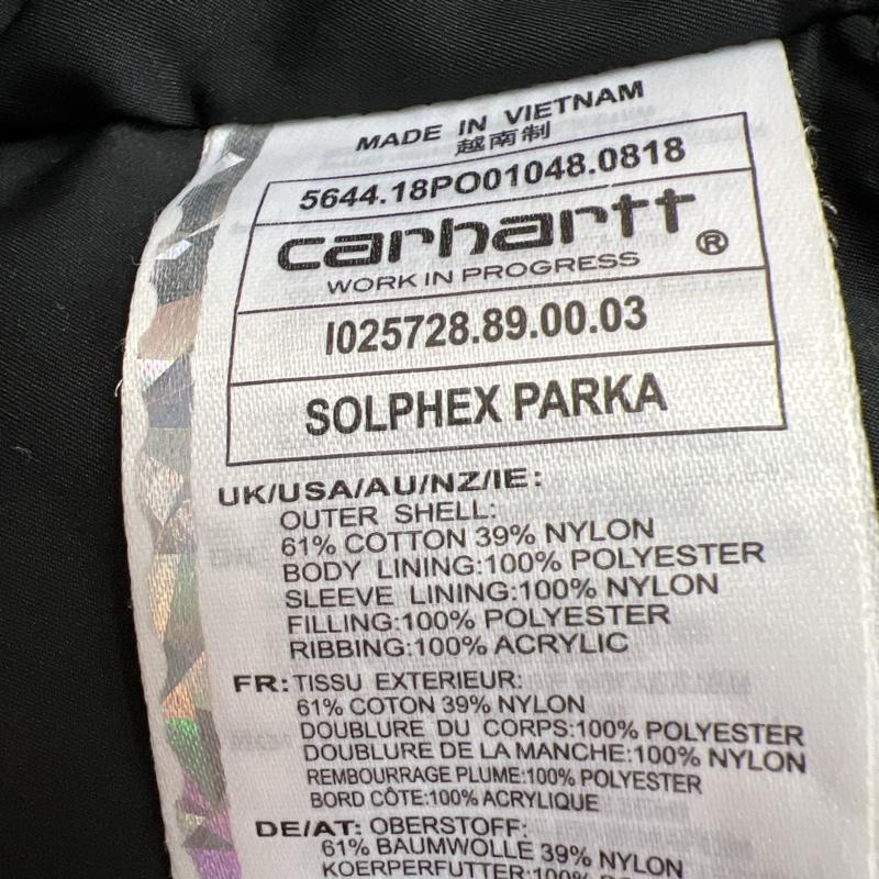 カーハート ダブリューアイピー Carhartt WIP ジャケット、上着 ジャンパー、ブルゾン SOLPHEX PARKA 中綿 フーデッドパーカー コート M 黒 / ブラック / black メンズ USED 古着 中古 50129819