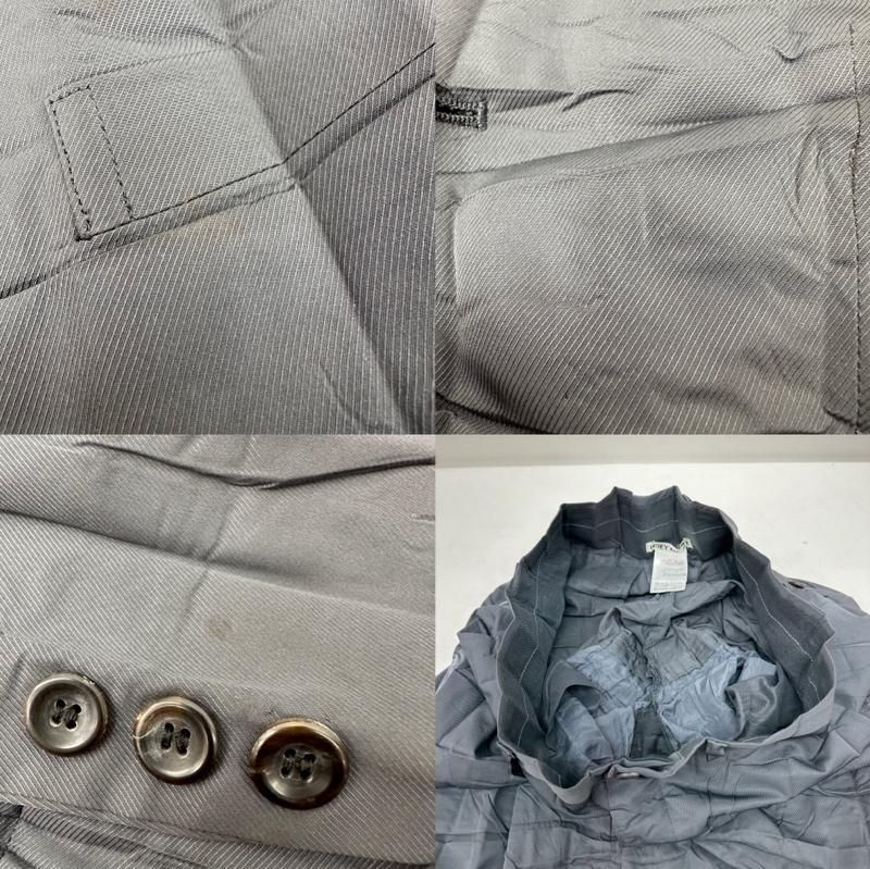 イッセイミヤケ ISSEY MIYAKE セットアップ セットアップ 90s PLEATS PLEASE プリーツ ステンカラー コート ワイド パンツ セットアップ IM94-FD919 M 灰 / グレー / gray レディース USED 古着 中古 50130345